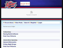 Tablet Screenshot of forums.bristolmotorspeedway.com